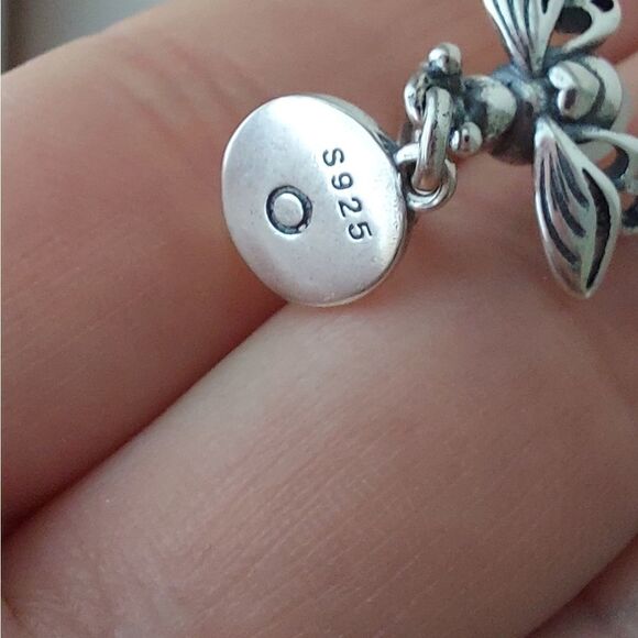 925 Silver Glow in the Dark Firefly Charm - Picture 8 of 8